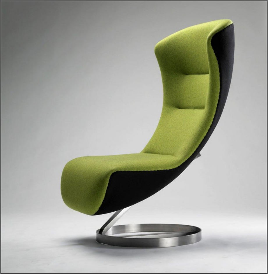 a photo of a gradient mesh chair done in illustrator