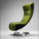a photo of a gradient mesh chair done in illustrator