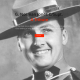 A photo of an RCMP member with his hat on.