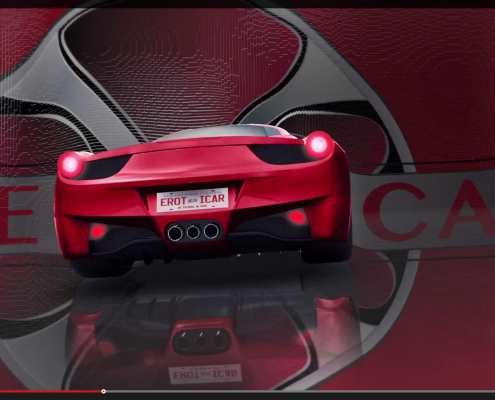 a screenshot of a exotic car for a BCIT project