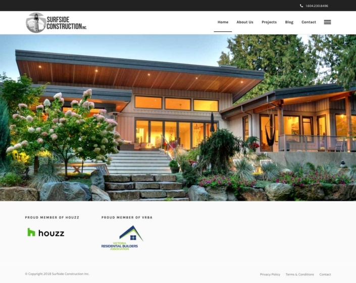 A screen image of the new surfside construction site.