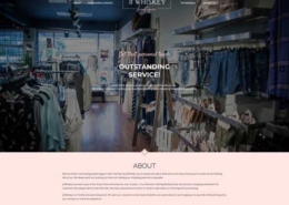 a screenshot of the home page of jjwhiskey clothing company.
